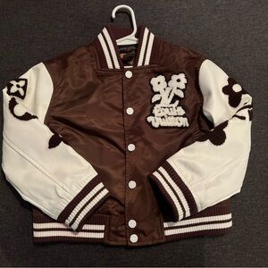 Louis Vuitton Brown and White Kids Jacket